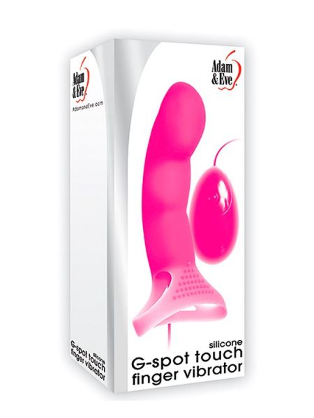 Stymulator-A&E G SPOT TOUCH FINGER VIBRATOR PINK - 6